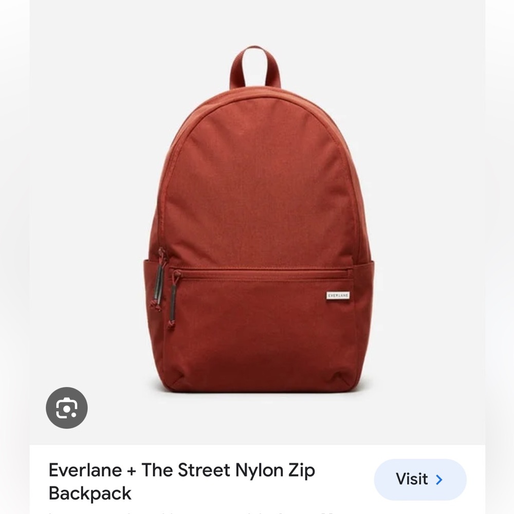 Everlane nylon zip backpack - Brick